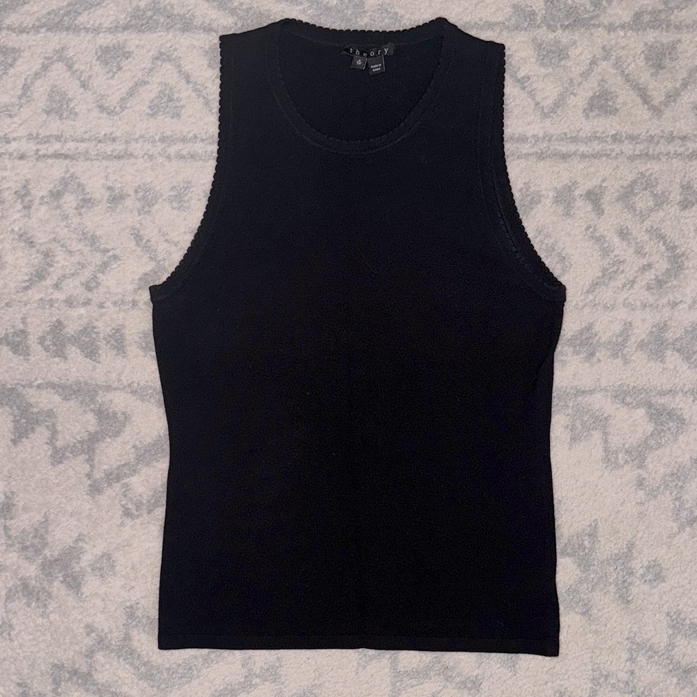Theory Black Sleeveless Top